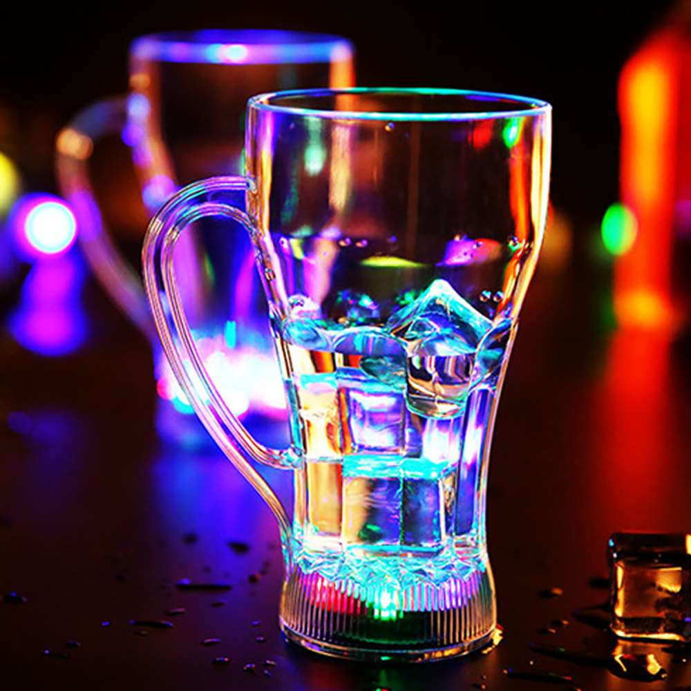 500 ml Taza de agua luminosa LED de colores,Vierta agua en la taza y brillará