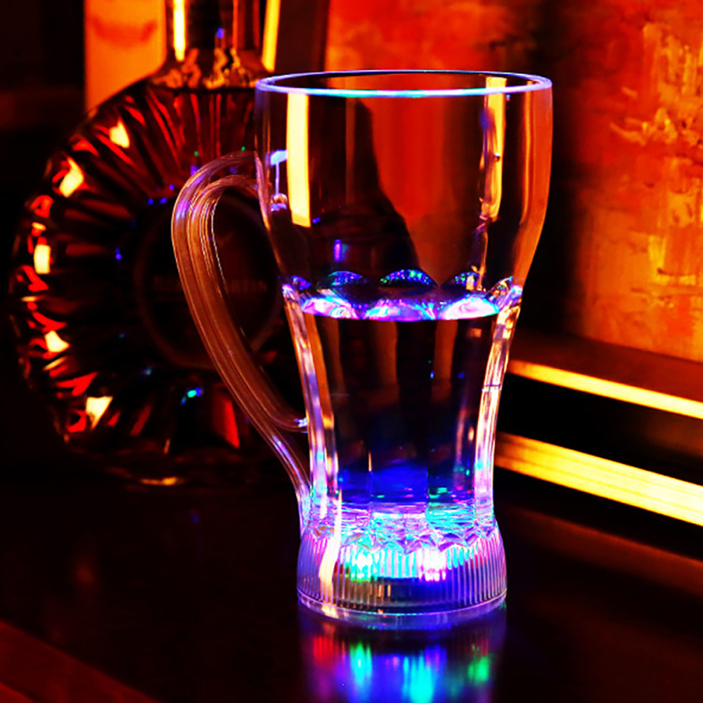 500 ml Taza de agua luminosa LED de colores,Vierta agua en la taza y brillará