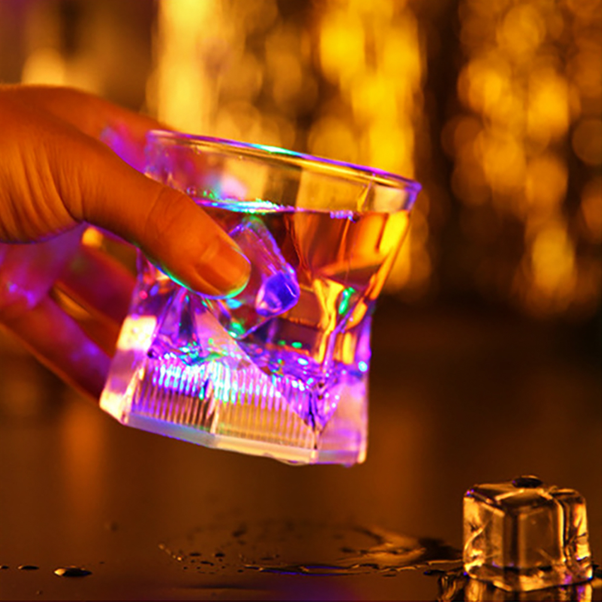 Vaso para beber de 280 ml, luminoso por inducción, apto para bares de fiesta