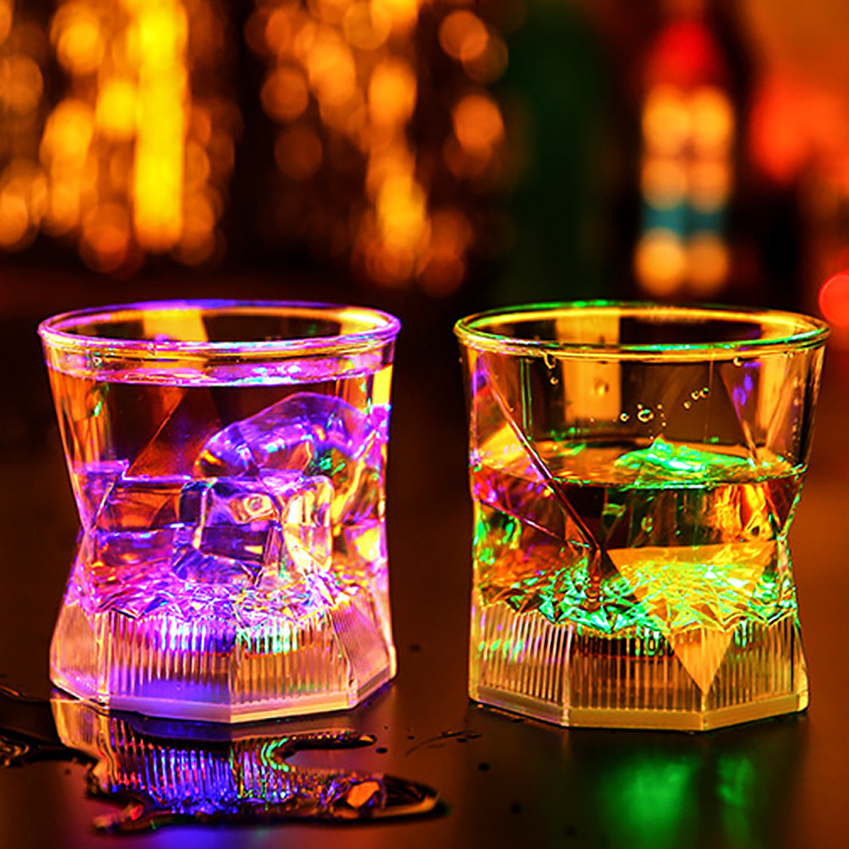 Vaso para beber de 280 ml, luminoso por inducción, apto para bares de fiesta
