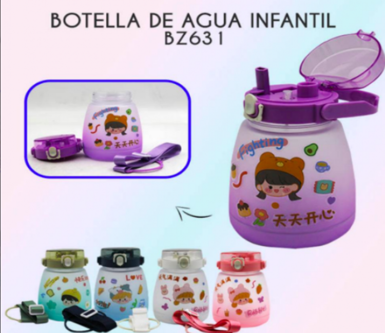 1300 ml Botella de agua para niños (con pegatinas)
