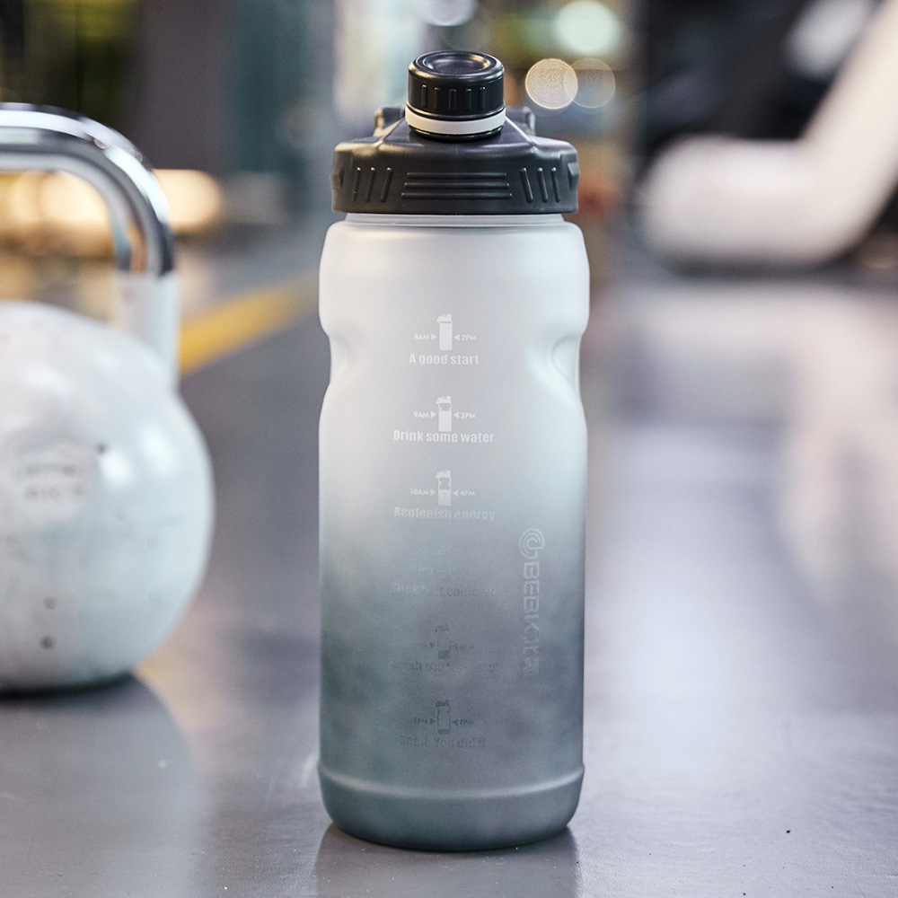 2000 ml Botella deportiva color degradado gran capacidad