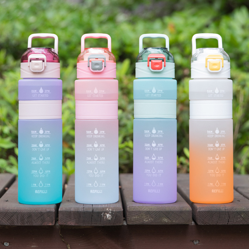 800 ml Botella de agua de plástico portátil