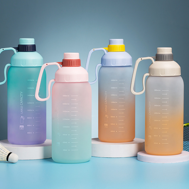 1.8L Vaso de agua de plástico extra grande con báscula