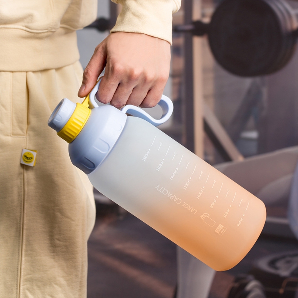 1.8L Vaso de agua de plástico extra grande con báscula
