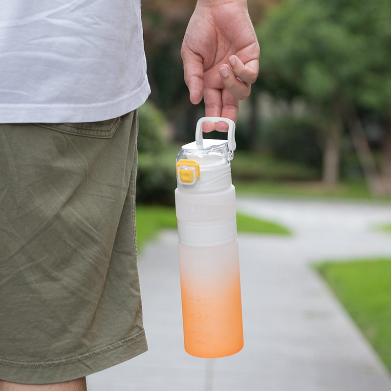 800 ml Botella de agua de plástico portátil