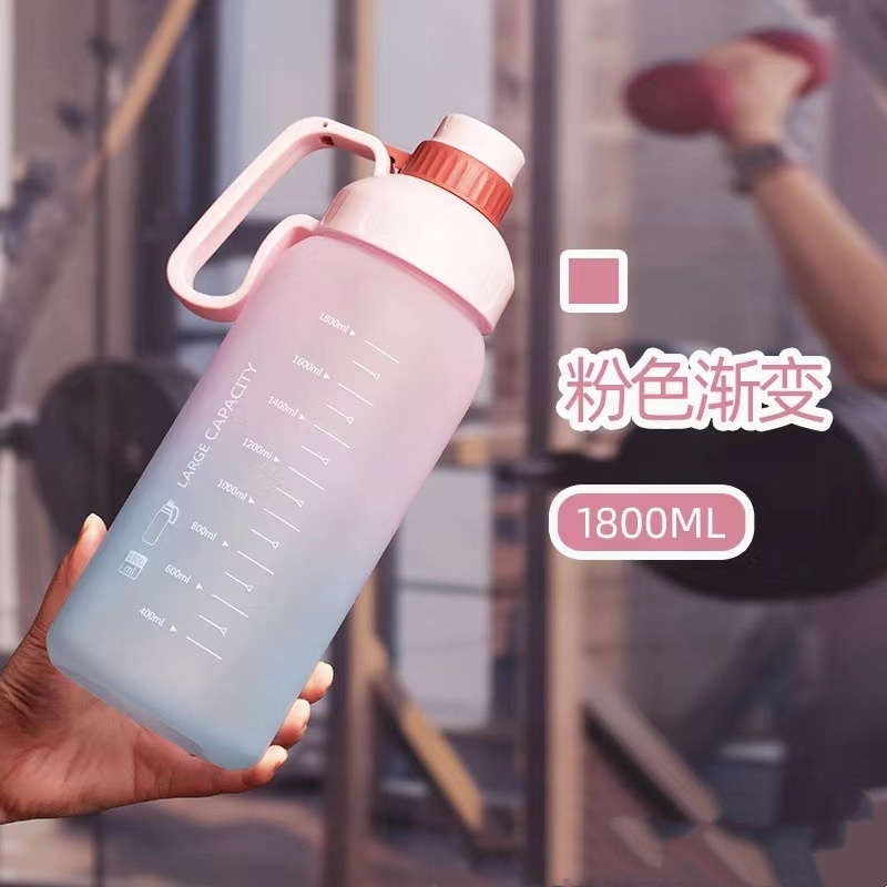 1.8L Vaso de agua de plástico extra grande con báscula