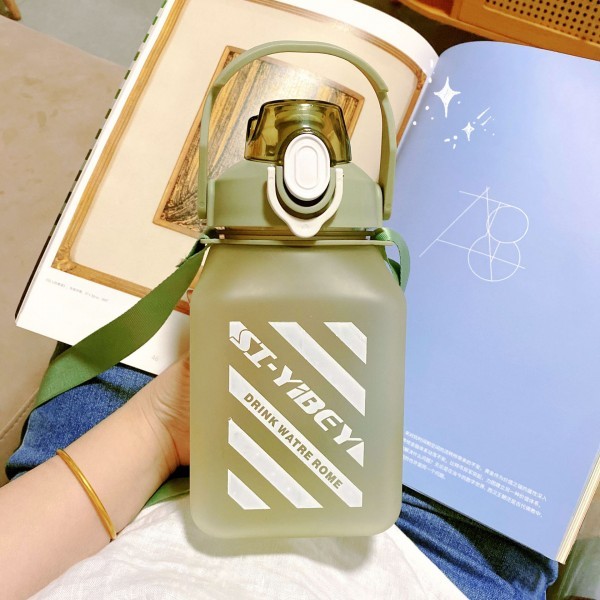 1500 ml Botella de agua deportiva de gran capacidad, a prueba de fugas, adecuada para viajes y fitness