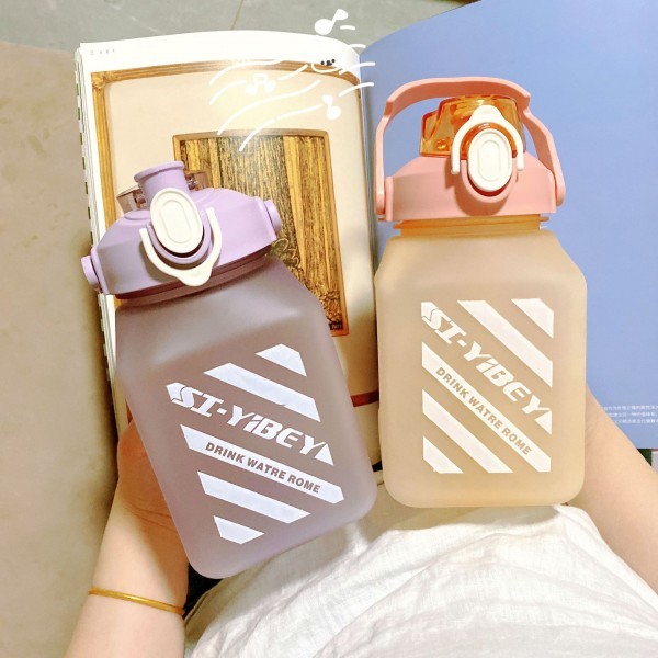 1500 ml Botella de agua deportiva de gran capacidad, a prueba de fugas, adecuada para viajes y fitness