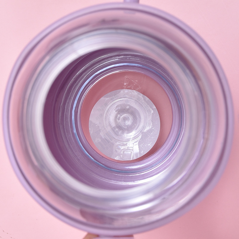 600 ml Vaso de plástico para niños con funda y pajita