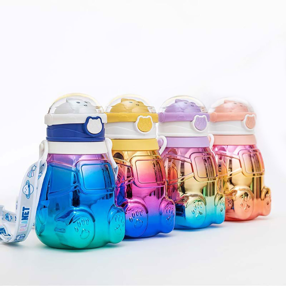 800ml Botella agua portátil gran capacidad con pajita a prueba de fugas adecuada para estudiantes, viajes y uso doméstico, sellada y a prueba de fugas