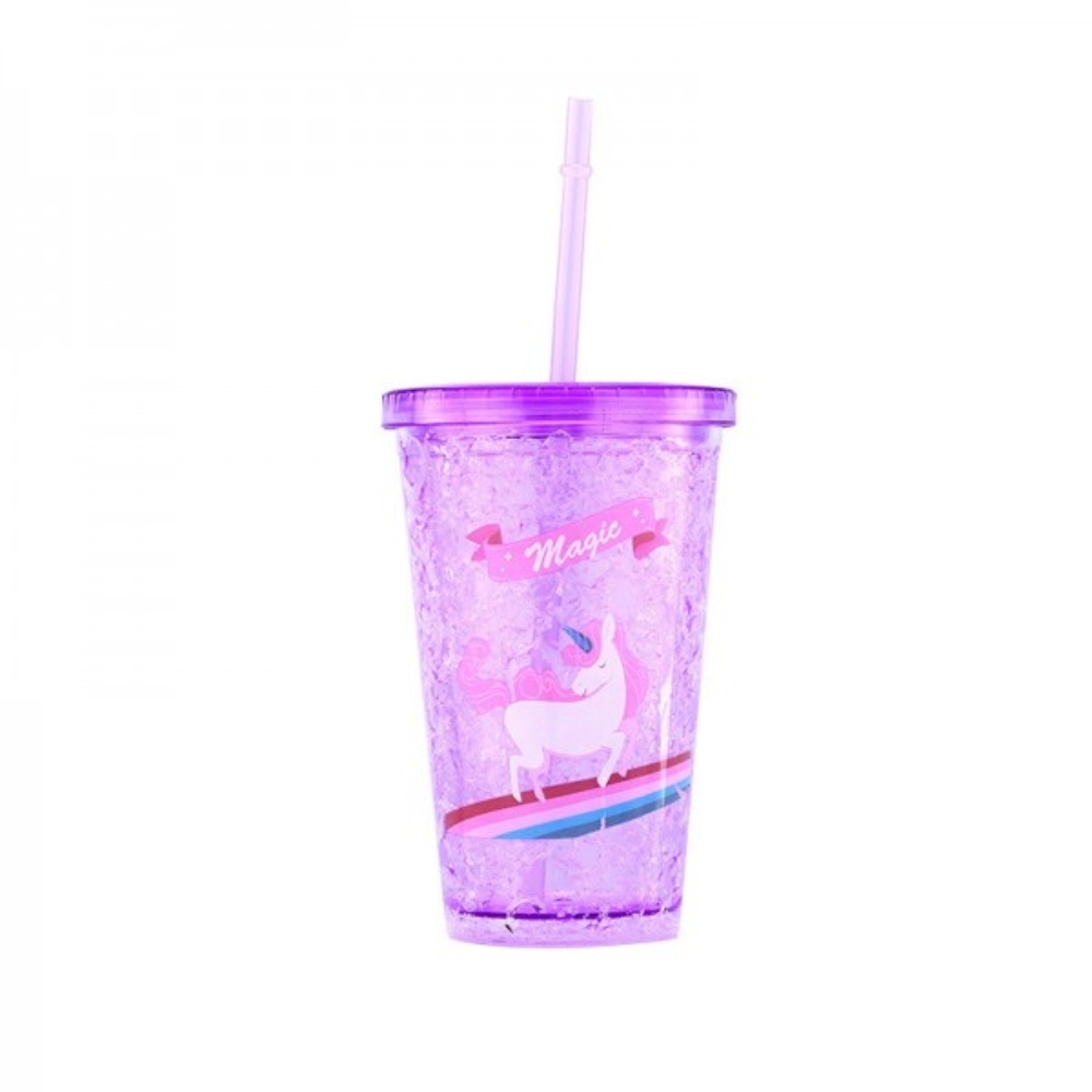 Vaso Unicornio con luz LED, 450 ml