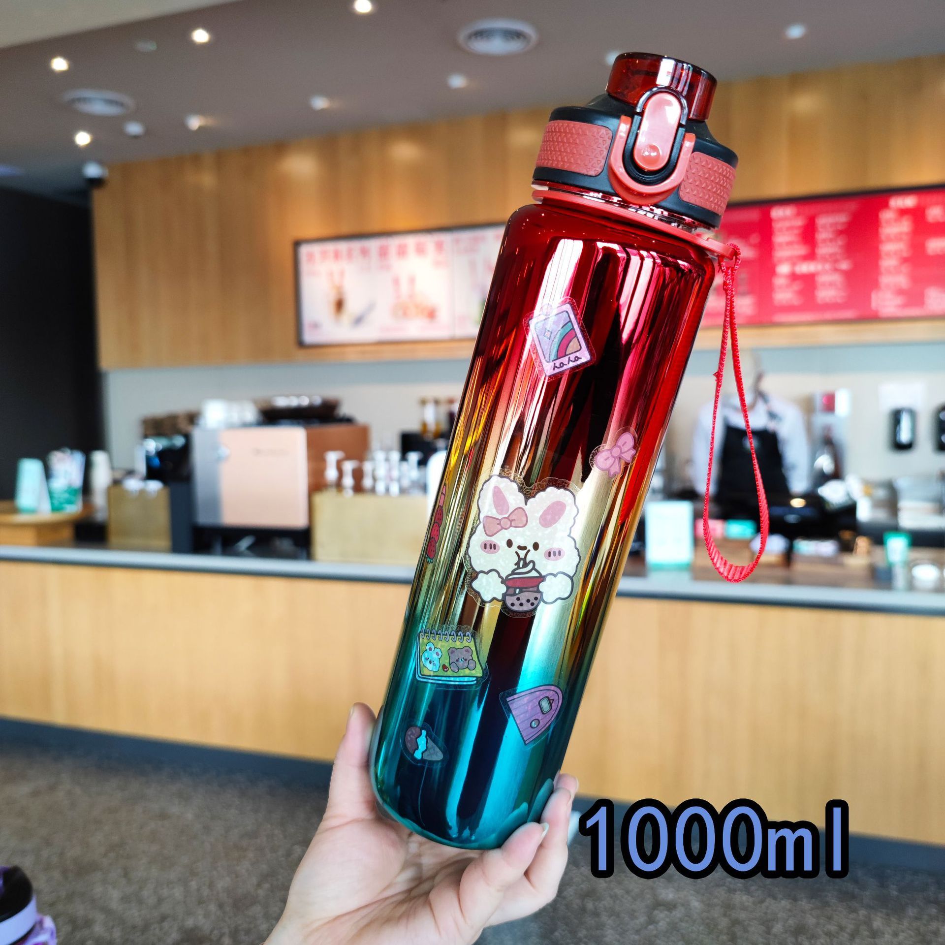 1000 ml Botella de agua de plástico