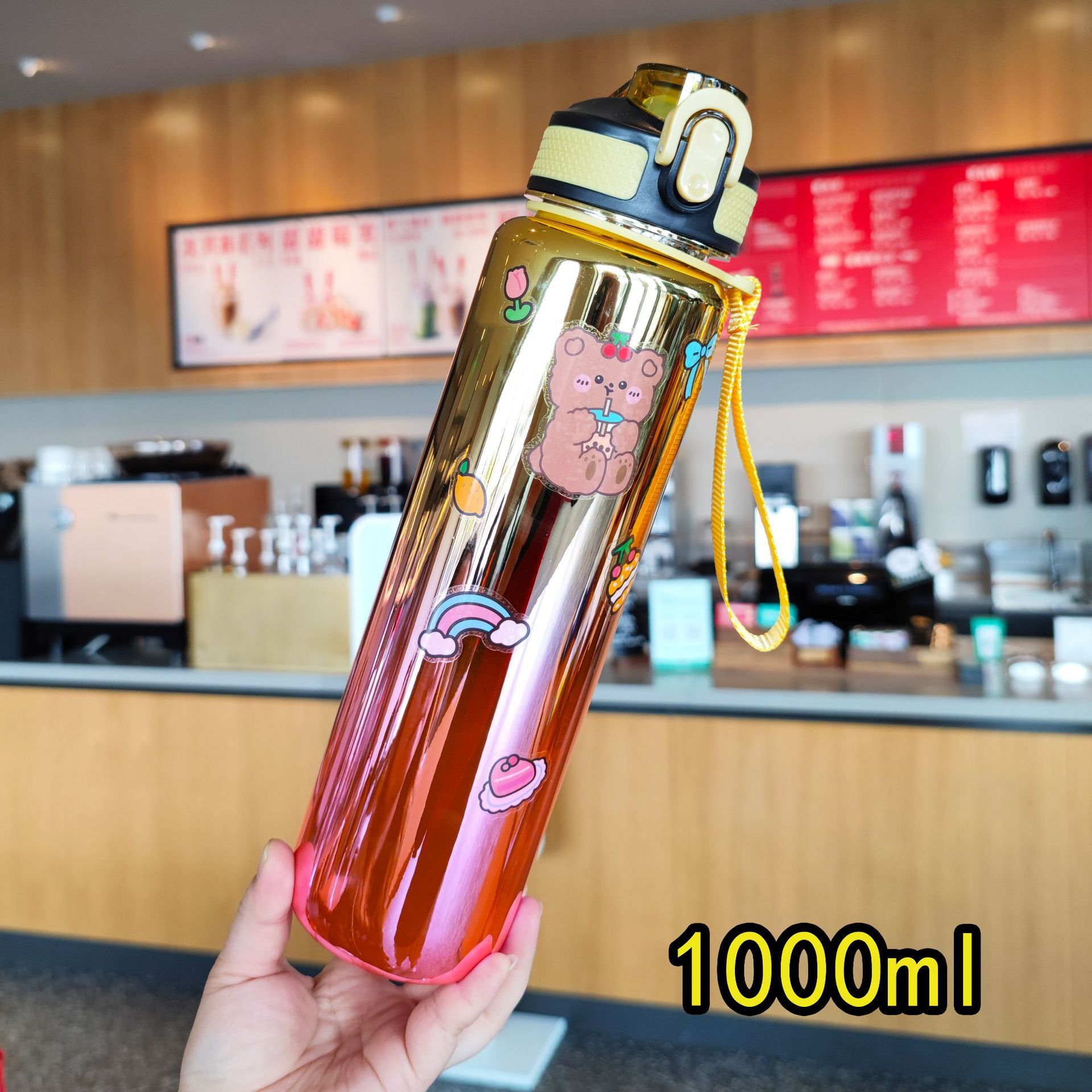 1000 ml Botella de agua de plástico