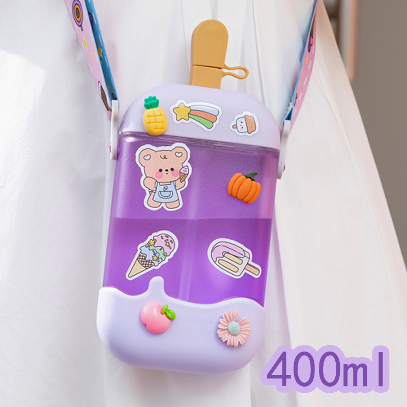 400 ml Botella de agua con forma de paleta