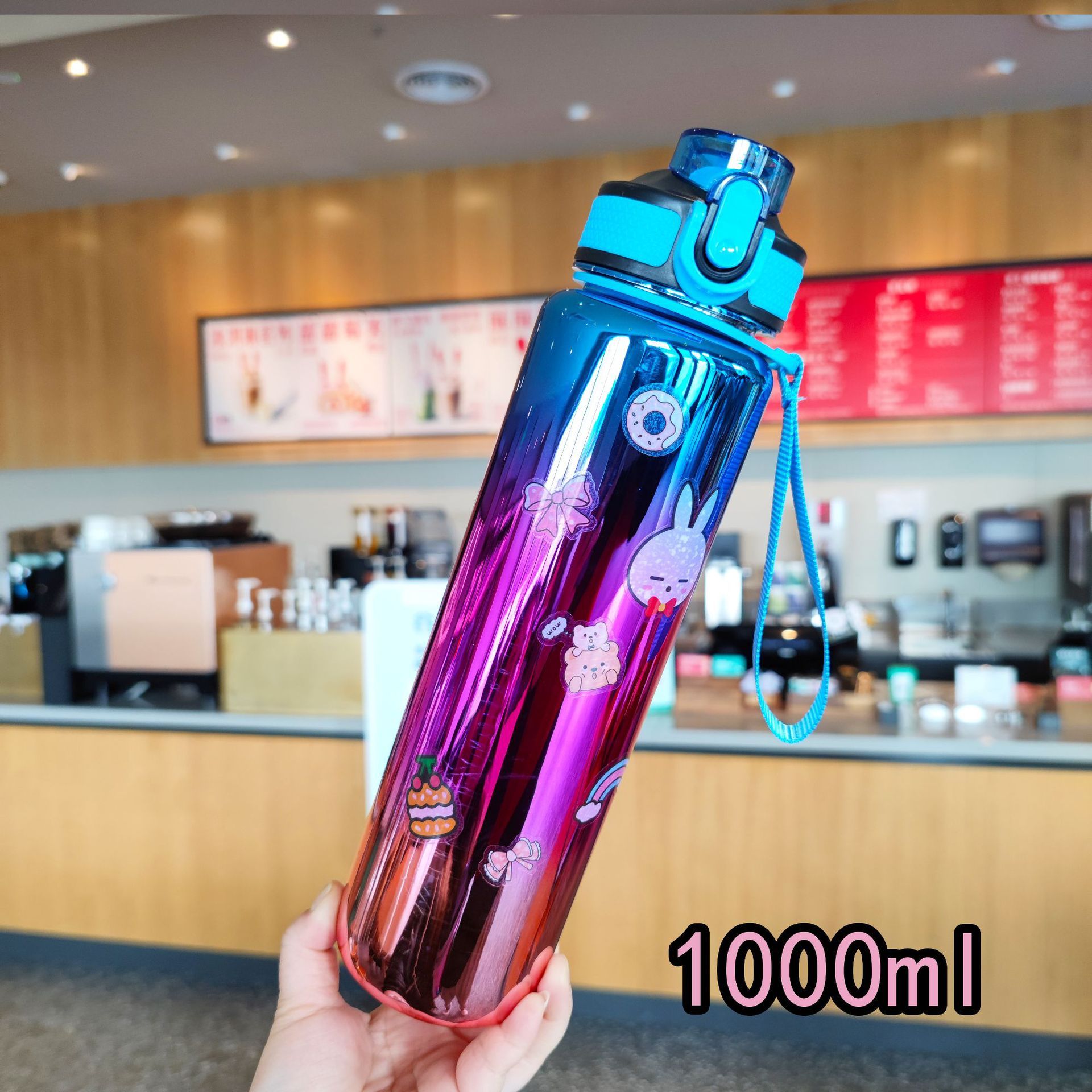 1000 ml Botella de agua de plástico