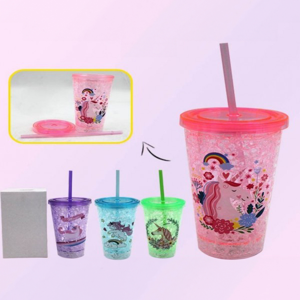 Taza de agua de dibujos animados de 450 ml