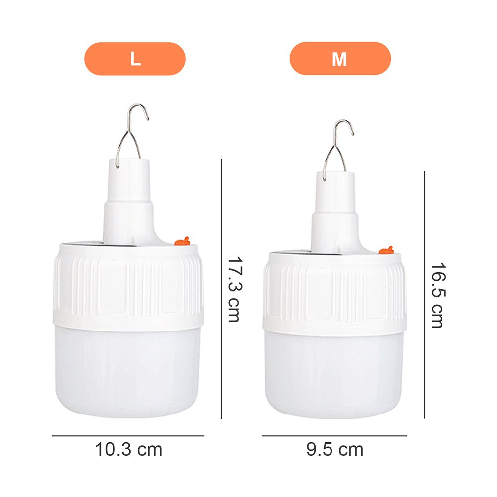 Lámpara de camping solar con gancho. Iluminación emergencia súper brillante y multifuncional.  Ideal para tiendas de campaña, mercados nocturnos, uso al aire libre y doméstico.