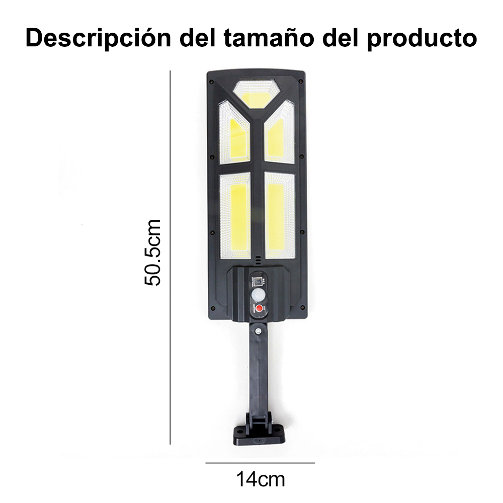 Luminaria solar para pared: impermeable, remoto incluido, instalación sencillísima，El sensor infrarrojo inteligente del cuerpo humano enciende la luz, adecuado para iluminación exterior en patios, jardines, patios, caminos y pasarelas.