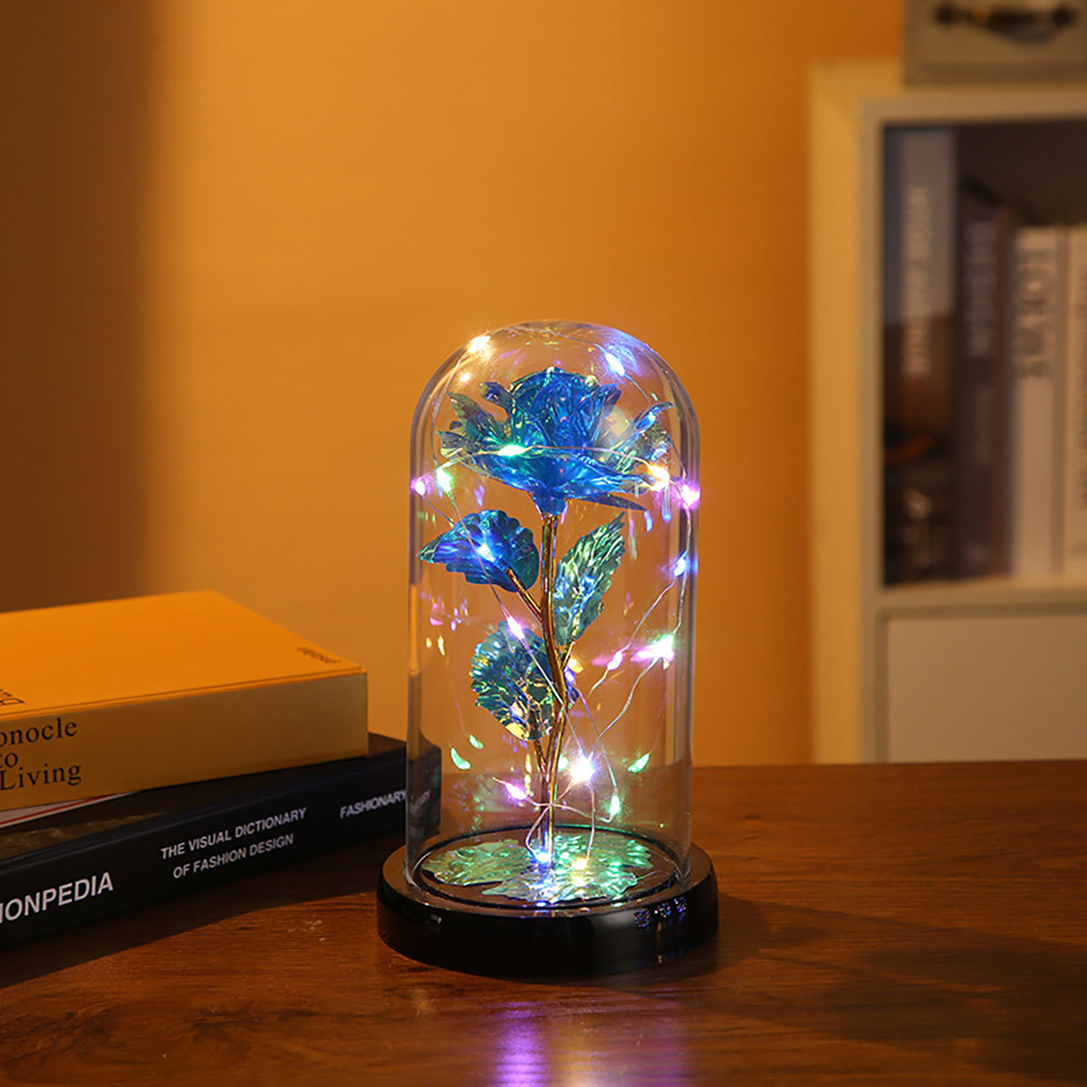 1 pieza luz nocturna rosa simulada, luz rosa LED, adecuada para el Día la Madre, Día de San Valentín, cumpleaños, amigos, familiares, regalos de pareja