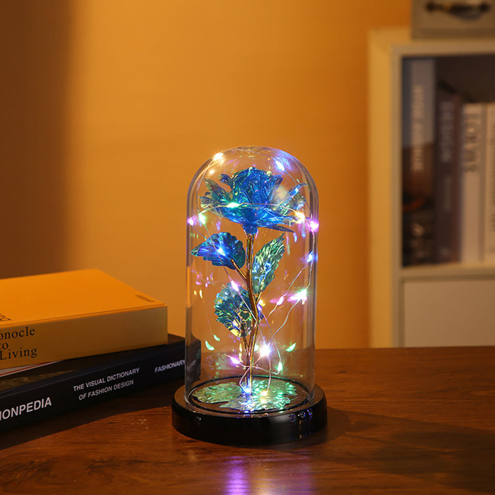 1 pieza luz nocturna rosa simulada, luz rosa LED, adecuada para el Día la Madre, Día de San Valentín, cumpleaños, amigos, familiares, regalos de pareja