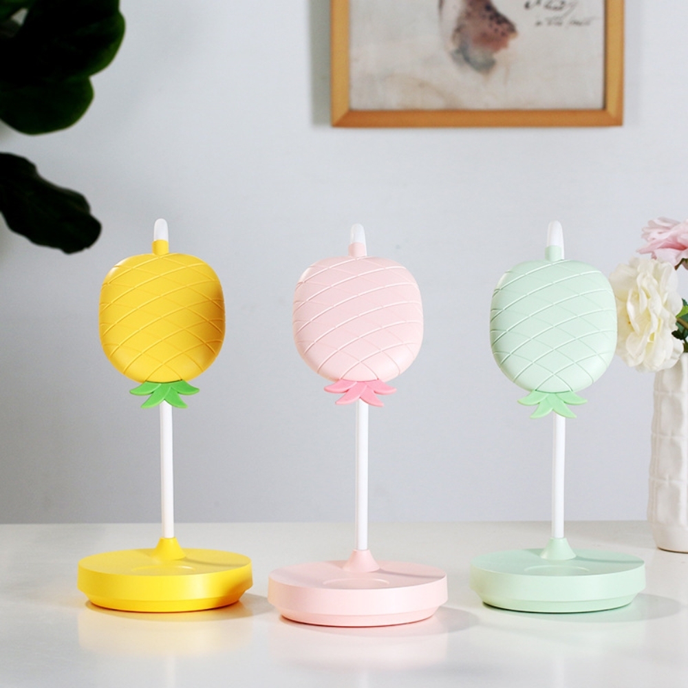 Lámpara de mesa LED de dibujos animados, lámpara de lectura de cabecera