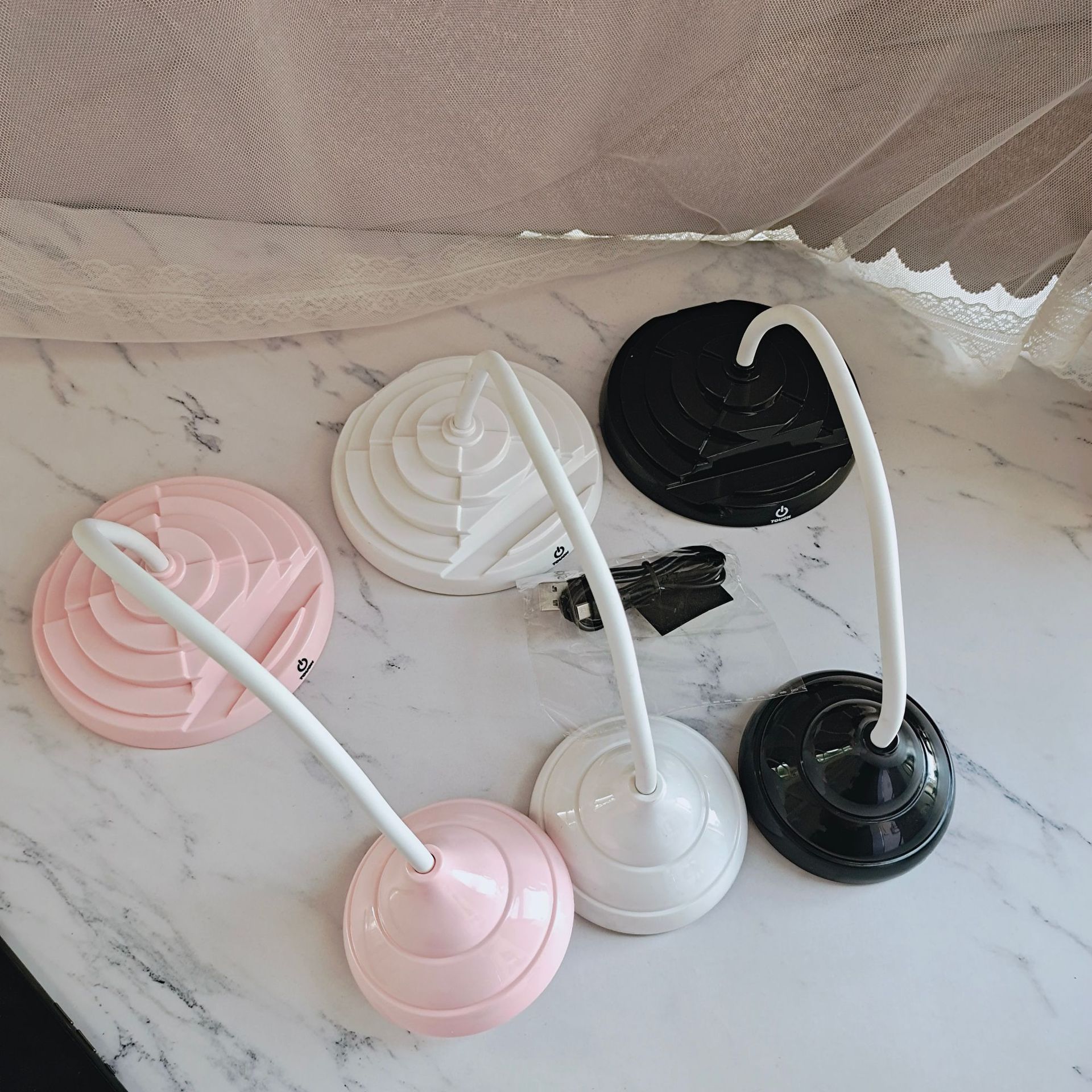 Luz LED de lectura y aprendizaje, control táctil, carga USB