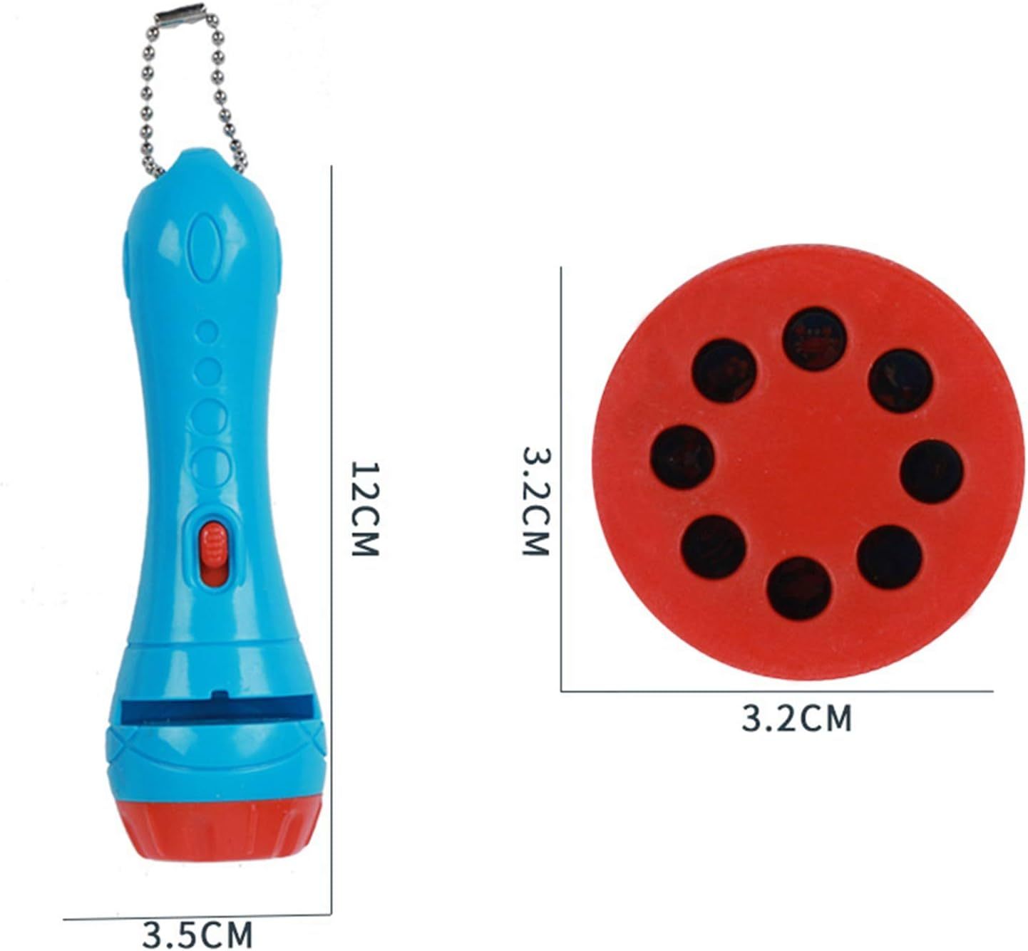 Mini linterna de proyección, linterna de cuento de iluminación para niños