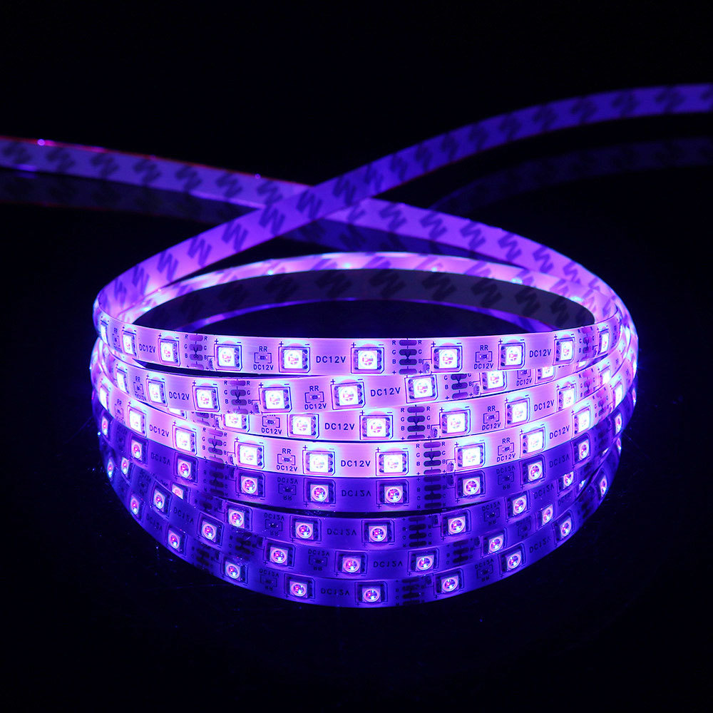 Tira Led 10m Rgb Ip65 Con Controlador Y Fuente