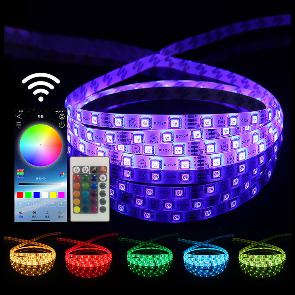 Tira Led 10m Rgb Ip65 Con Controlador Y Fuente