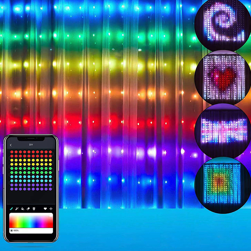 Tira De Luces Led App Bluetooth Control Rgb 5m Decoración