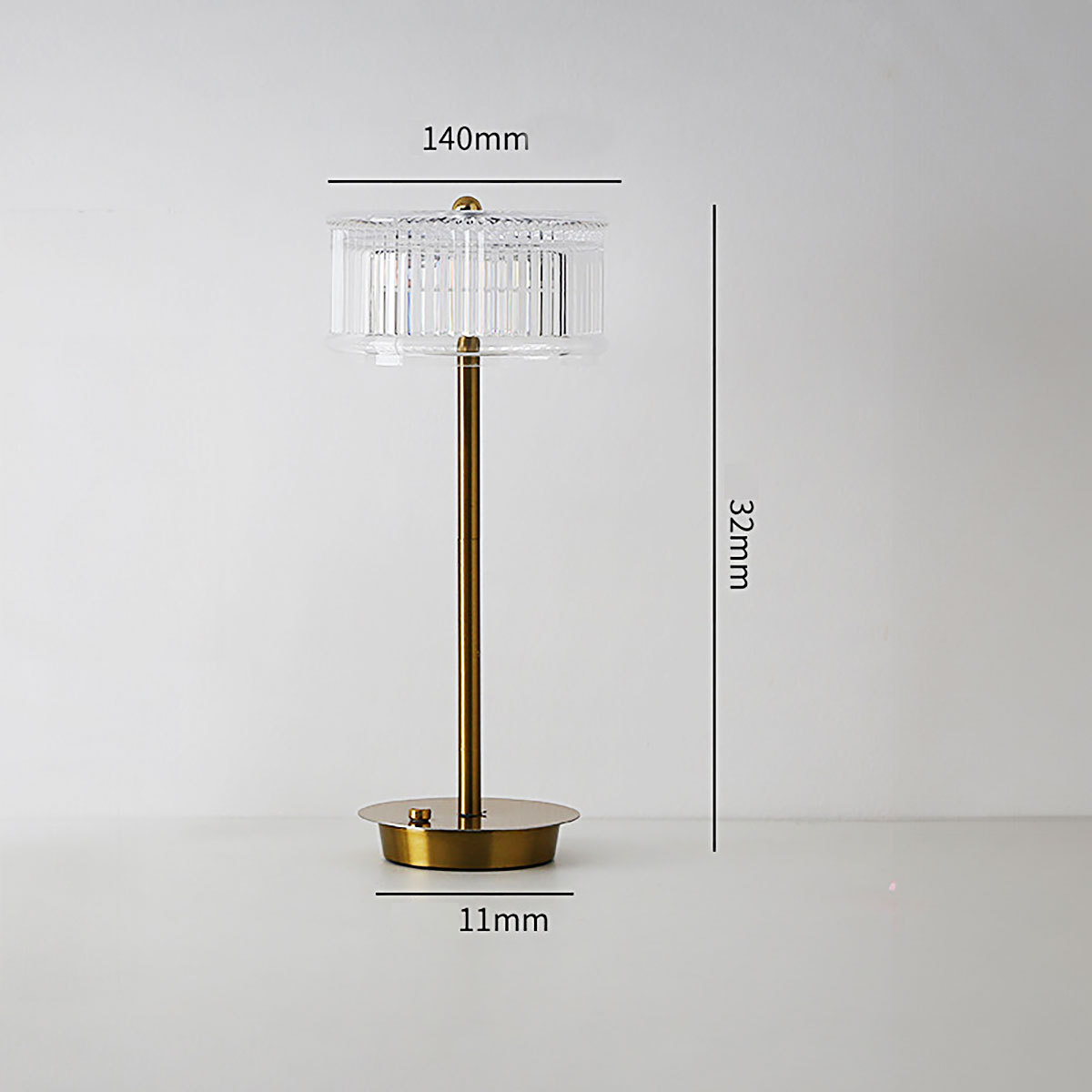 Lámpara de Noche USB Recargable Luz Cristalina  Dormitorio