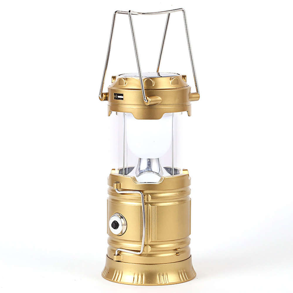 Luz LED para acampar 2 en 1, linterna portátil