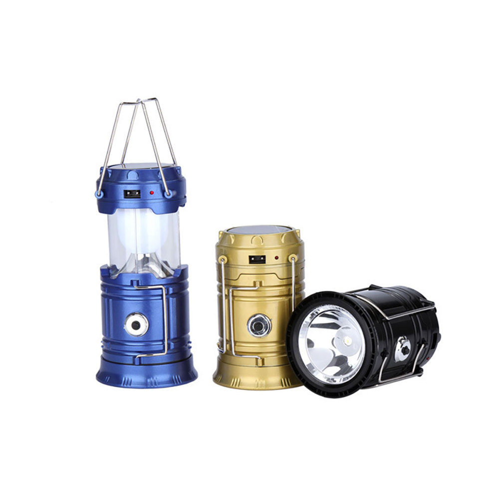Luz LED para acampar 2 en 1, linterna portátil