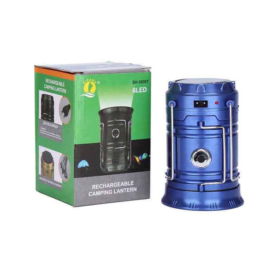 Luz LED para acampar 2 en 1, linterna portátil