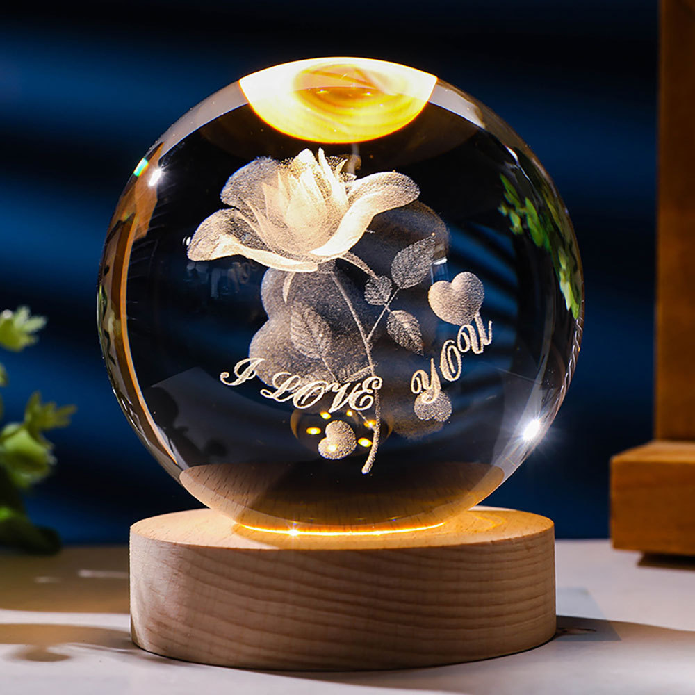 Bola de cristal LED de 6 cm
