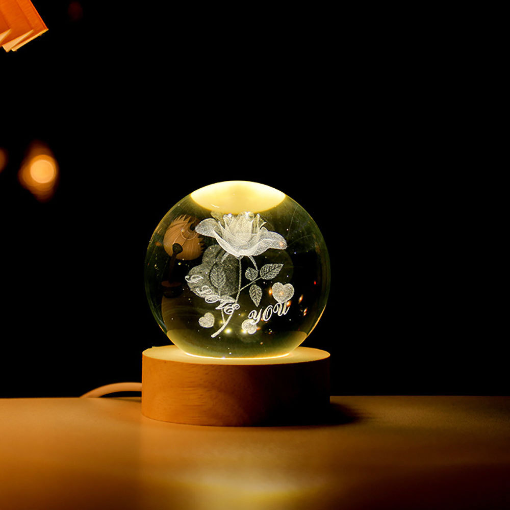 Bola de cristal LED de 6 cm
