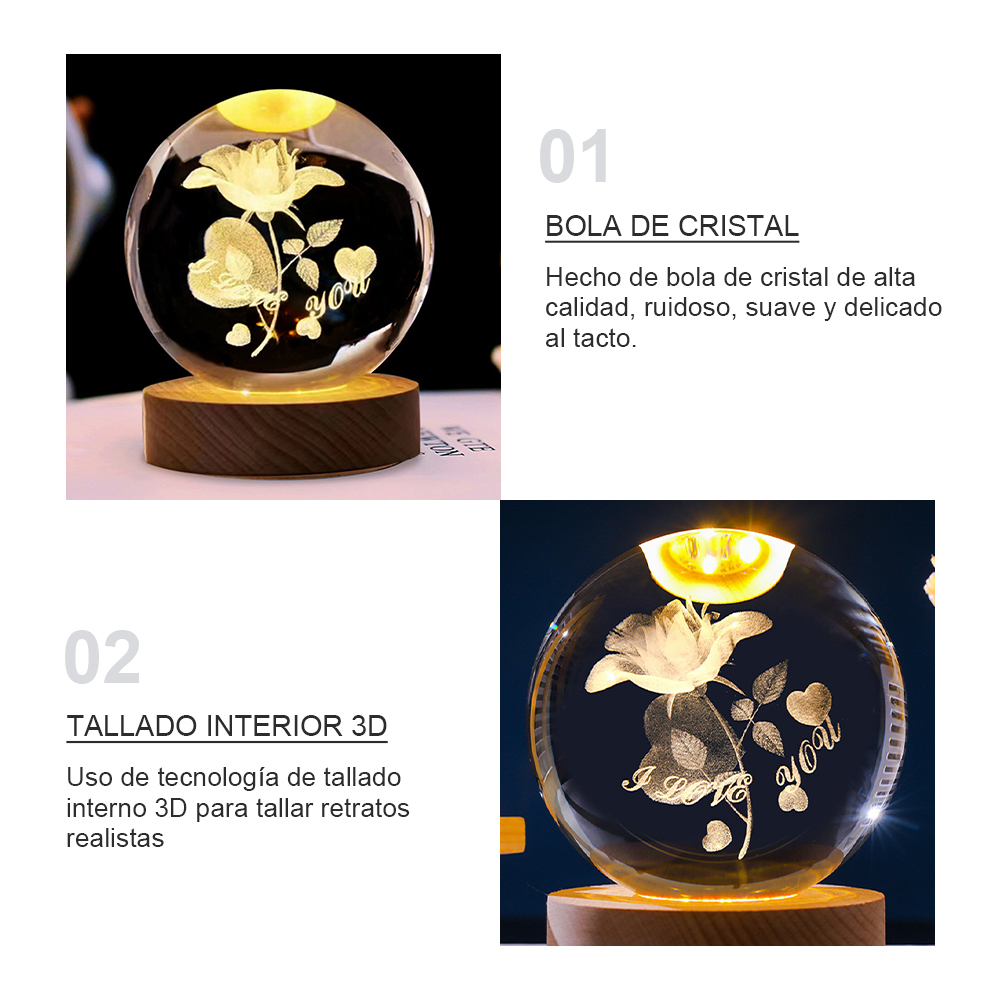Artificial bola de cristal Decoración moderno objeto de decoración para casa adorno