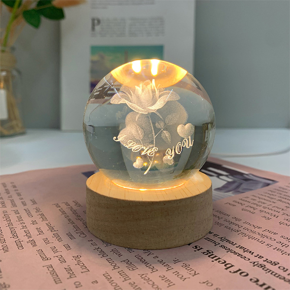 Artificial bola de cristal Decoración moderno objeto de decoración para casa adorno
