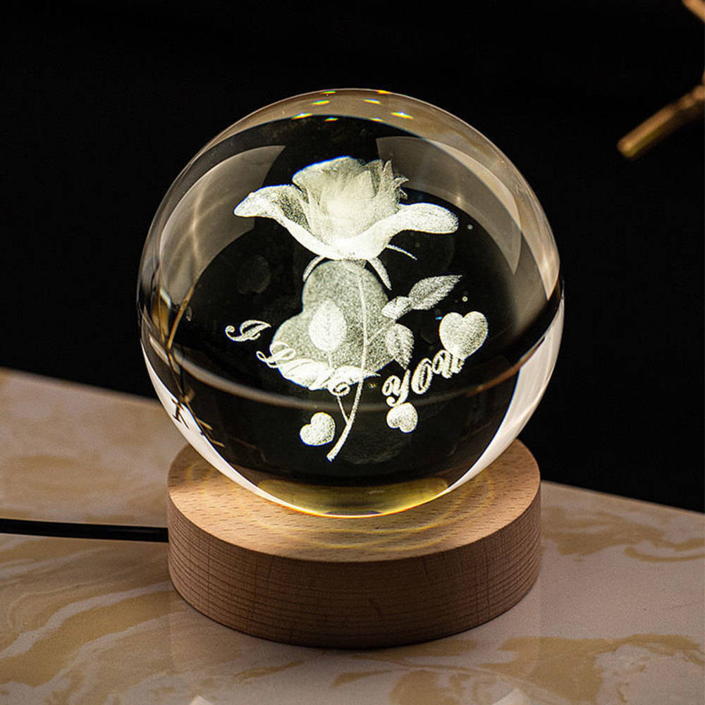 Artificial bola de cristal Decoración moderno objeto de decoración para casa adorno