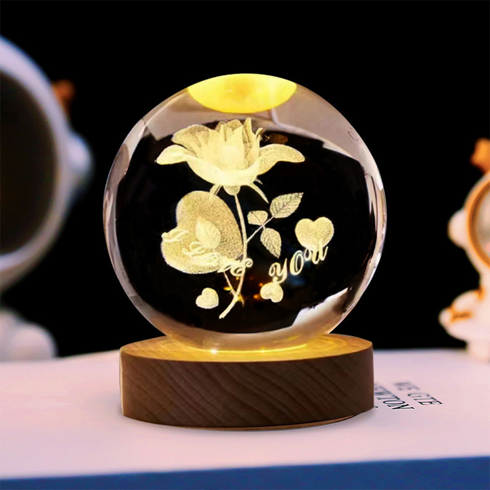 Artificial bola de cristal Decoración moderno objeto de decoración para casa adorno