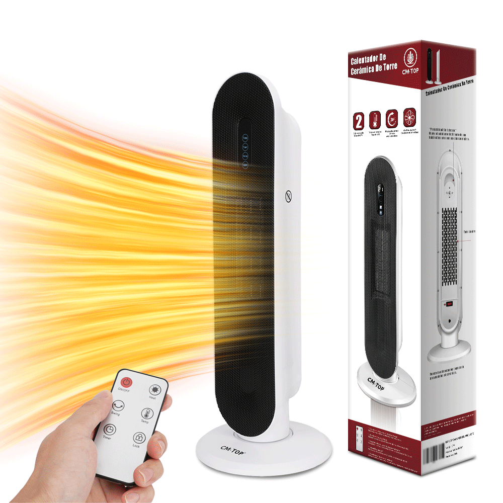 Calefactor Eléctrico Portátil 1500w Ventilador De Cerámica