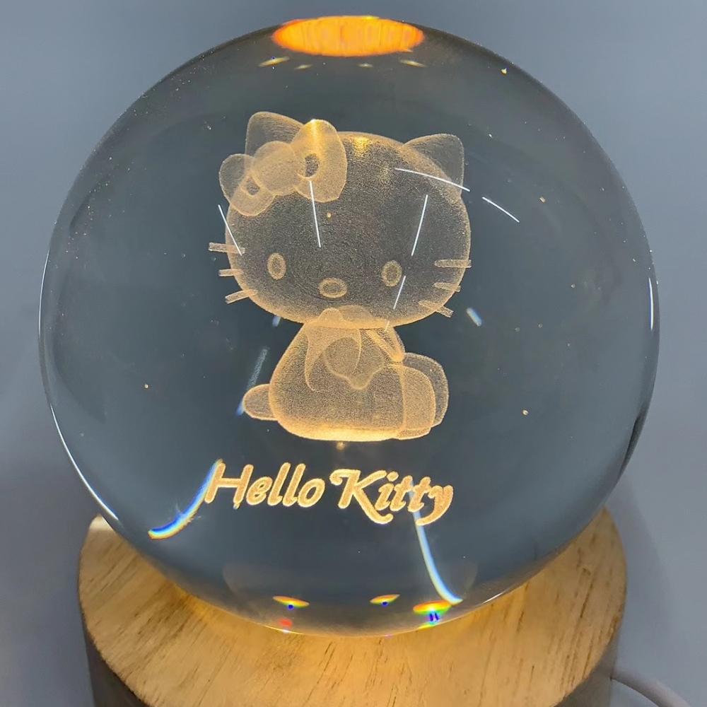 Bola de cristal LED de 8 cm