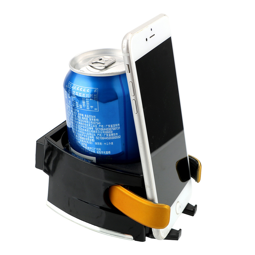 Soporte para teléfono móvil del desagüe de aire del automóvil, porta-tazas multifuncional de doble función, soporte para teléfono móvil de creatividad, soporte para teléfono móvil, ofrece un soporte firme y es un regalo ideal.