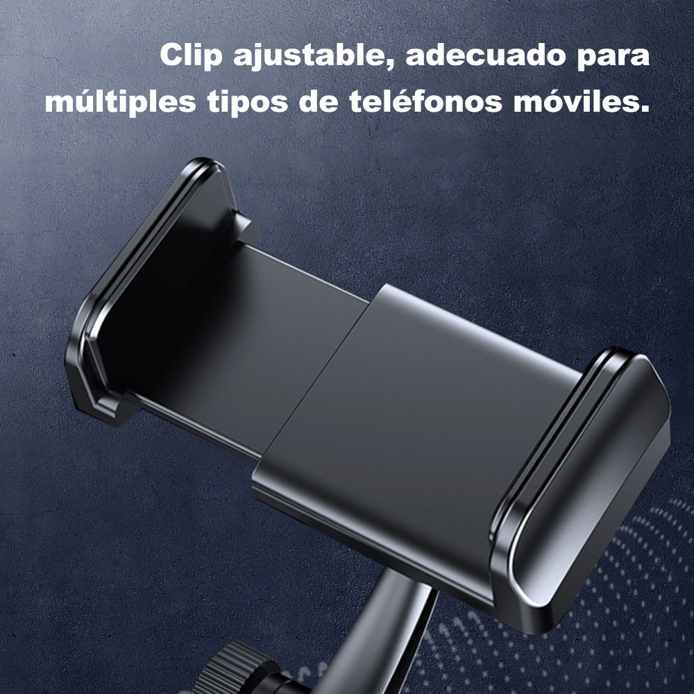 Soporte para teléfono de retrovisor de coche, soporte para coche con rotación de 360°, soporte para teléfono, firme y sin temblores, con rotación multi - angular a voluntad, un regalo ideal para familiares y amigos.