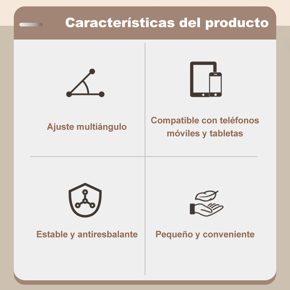 Soporte para teléfono móvil, soporte para mesa plegable, con ángulo ajustable, soporte portátil, delgado y compacto, con soporte firme. Un regalo festivo para familiares y amigos.
