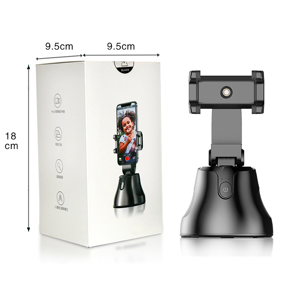 Plataforma de cámara de seguimiento inteligente giratoria de 360 ​​grados, Equipado con seguimiento automático facial,seguimiento automático,función de seguimiento de 360 ​​°,trípode de sobremesa mini inteligente