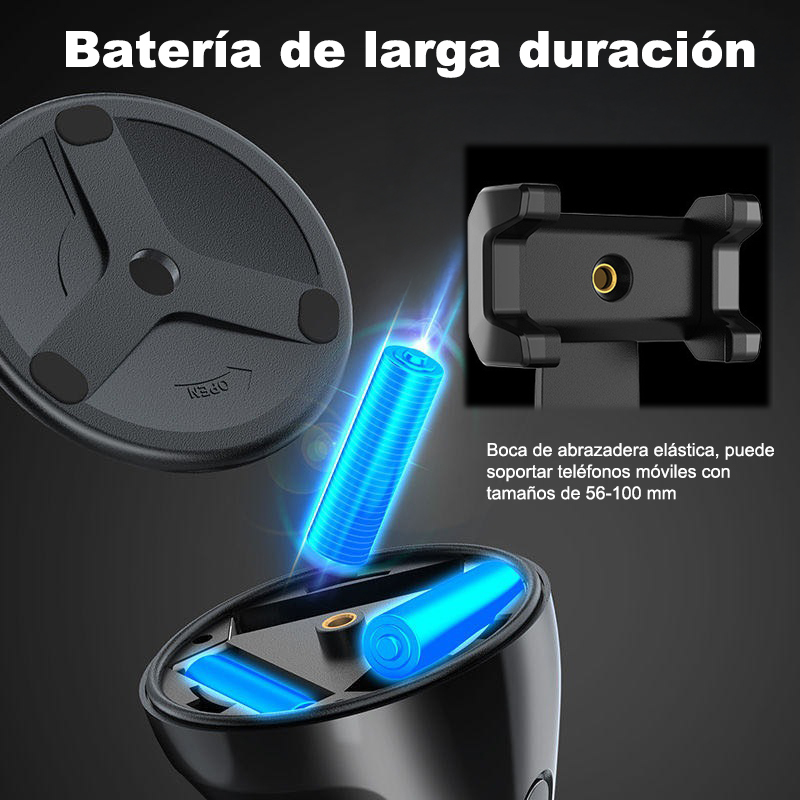 Plataforma de cámara de seguimiento inteligente giratoria de 360 ​​grados, Equipado con seguimiento automático facial,seguimiento automático,función de seguimiento de 360 ​​°,trípode de sobremesa mini inteligente