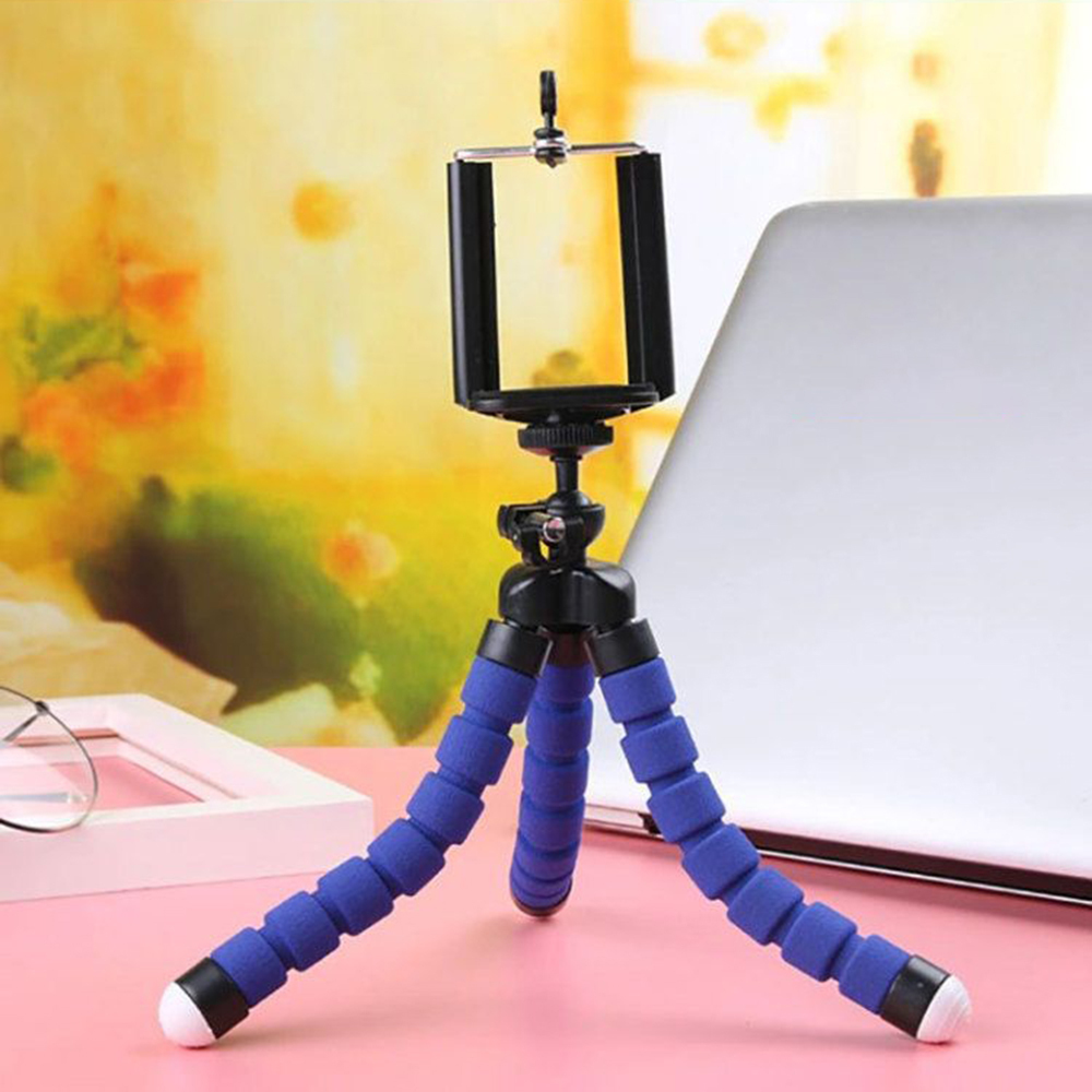 Mini trípode para teléfono con forma de pulpo de 360°, trípode multifunción portátil, trípode universal pequeño ajustable para teléfono para fotografía selfie al aire libre