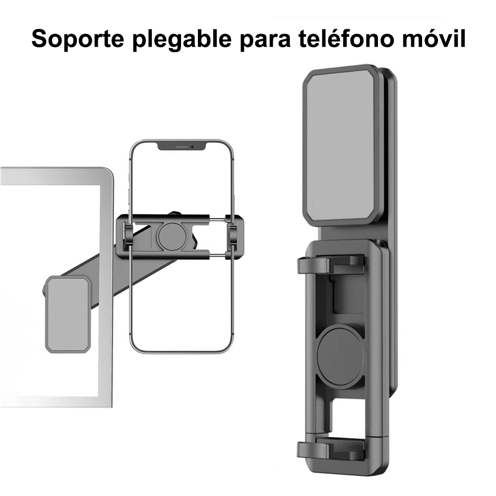 Soporte para teléfono móvil, clip montaje lateral ajustable para computadora portátil, adecuado para la oficina y el hogar
